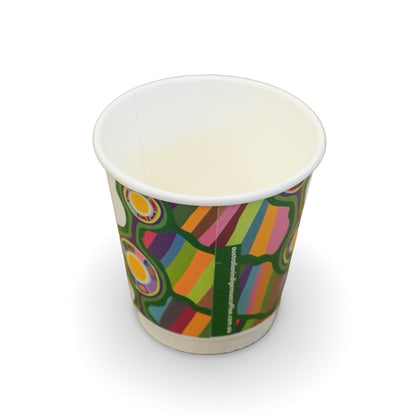 AIC 8oz Branded cups PLA Biodegradable PLA Double Wall - 1,000 per carton