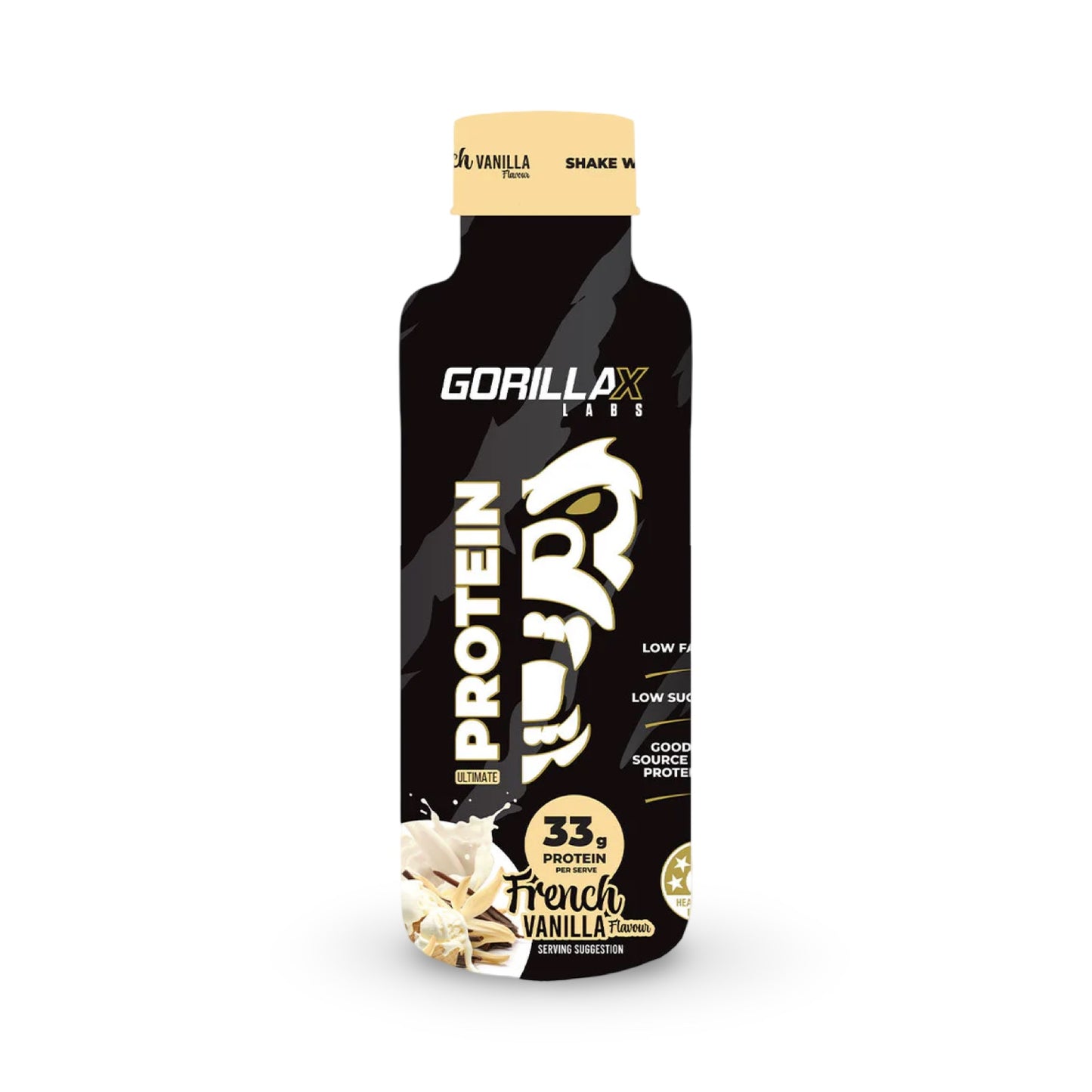 Ultimate Protein RTD by GorillaX Labs - French Vanilla 450ml - 12 pack carton