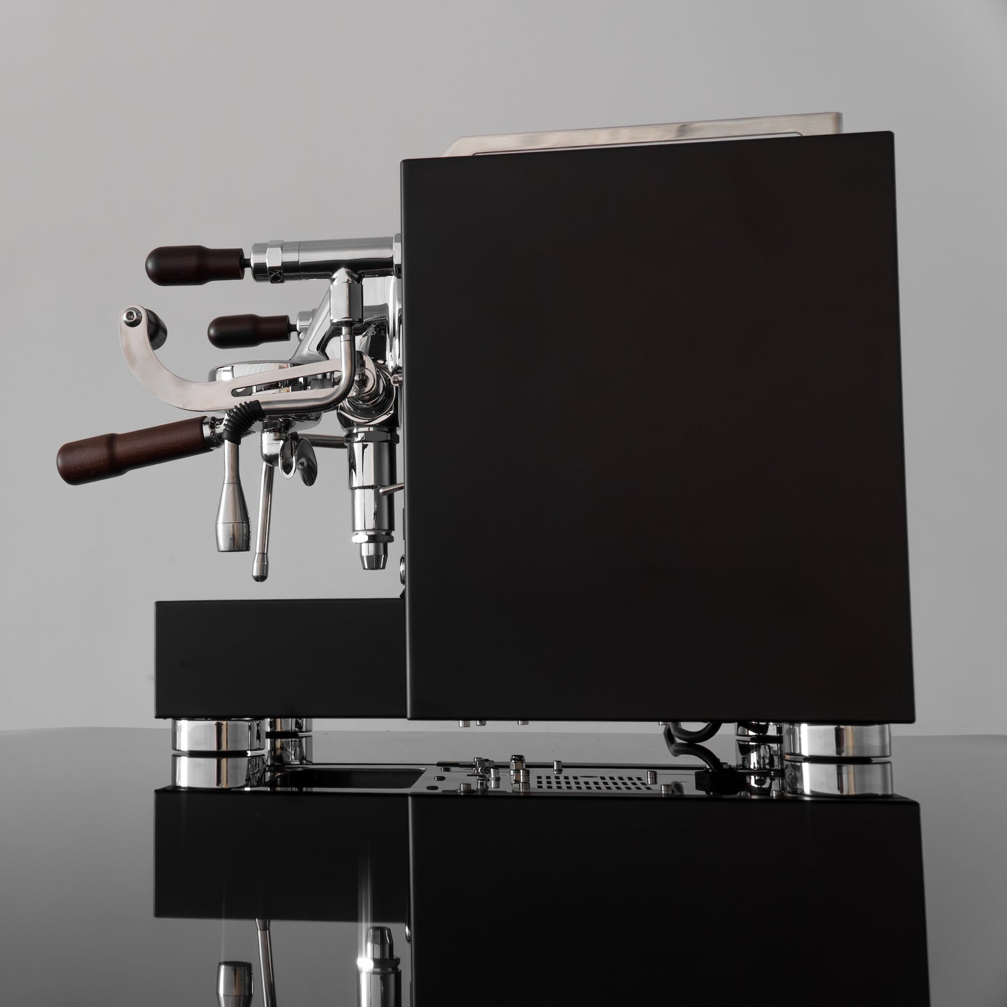 Torre Peppina EVO 1 Group Coffee Machine Matte Black With Wood