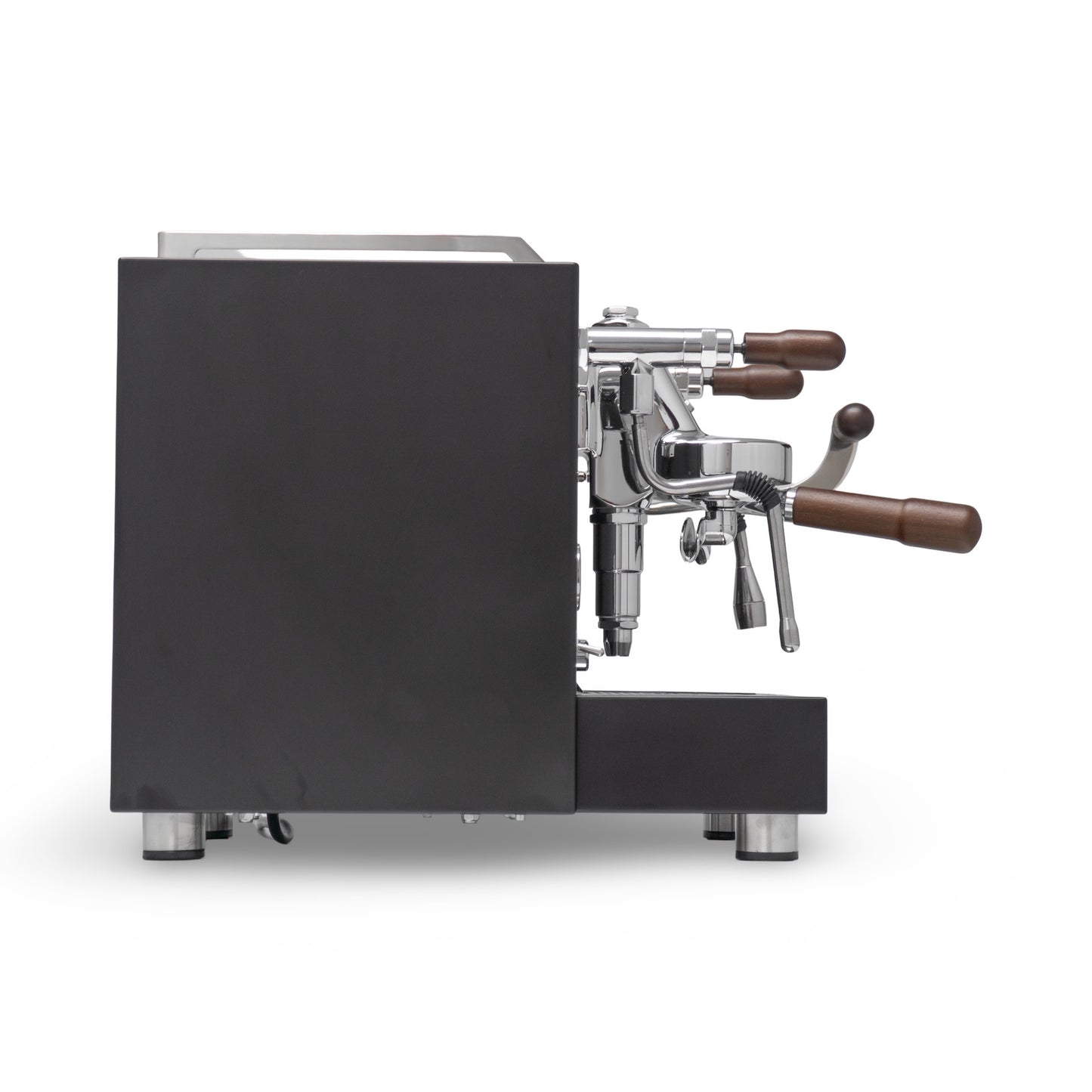 Torre Teresina RS Matte Black 1 Group Coffee Machine With Wood