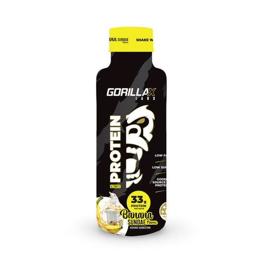 Ultimate Protein RTD by GorillaX Labs - Banana Sundae 450ml - 12 pack carton