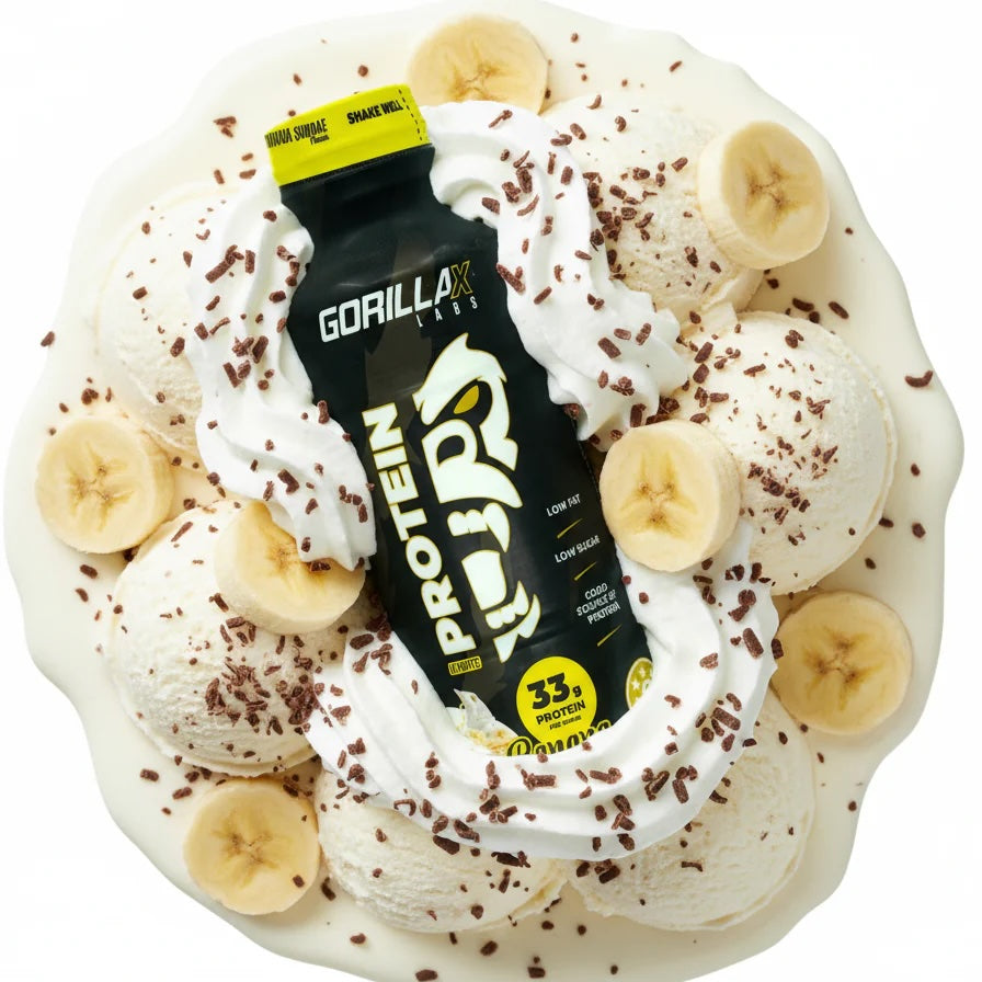 Ultimate Protein RTD by GorillaX Labs - Banana Sundae 450ml - 12 pack carton